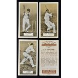1930s Carreras Cricketers Brown Backed Cigarette Cards a full set of 50 in very good clean
