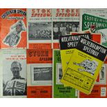1960s Speedway Assorted programmes includes 1961 Stoke v Middlesbrough, Cradley Heath v Stoke,