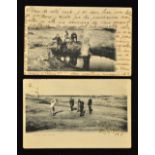 3x various early St Andrews The Old Golf Course golfing postcards from 1902-1906 -Valentine Series