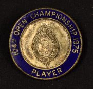 1975 Carnoustie Open Golf Championship Players Enamel Badge -won by Tom Watson for the 1st of 5 Open