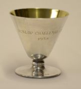 1958 Dunlop Challenge Cup Trophy - silver hallmarked - participants trophy given to qualifier