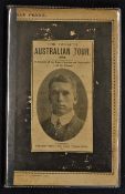 The Twelfth Australian Cricket Tour 1905 Booklet with particulars of the Team, Portraits and