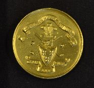 Rare and early 1896 The North Wales Golf Club, Llandudno Golf Club 18ct gold medal - engraved on the