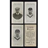 Rare 1907 Taddy South African Cricket Team Cigarette Cards - includes 11 cards with varying