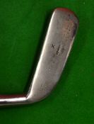 An extremely rare and early Carrick Musselburgh heavy cleek c.1860/70 - with thick top line and