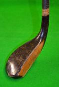Scarce Ludovic Sandison Aberdeen longnose putter c.1880 - black cellulose painted head, later