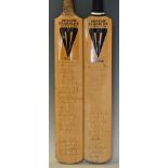 Worcester 1989 and 1991 Signed Cricket Bats - with 2x Duncan Fearnley bats, signed to the face in