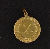 Eastwood Golf Club 9ct gold medal - engraved on the reverse 3rd Class Medal 1968-J.F Gunn wt. 2.