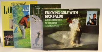Various signed golf books-to include"The Eternal Summer" signed by the author Curt Sampson presented