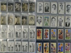 Assorted Selection of Cricket Cigarette Cards - to include c.1900 Ogdens Guinea Gold and Tabs Issues