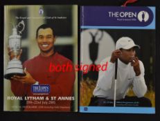2001 Official Open Golf Championship signed programme-to incl Open Golf and Major winners Seve