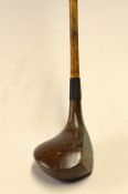 Fine Wm C Patrick oversized socket head spoon - with tightly fitted central fibre face insert