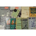 Selection of Australia and England Cricket Tour Brochures and Booklets to include The Australians in