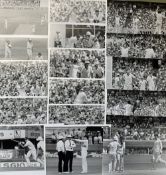 1980s Selection of The Ashes Cricket Photographs mostly stamped Patrick Eagar to the reverse, of