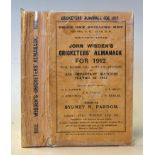 1912 Wisden Cricketers Almanack a softback edition with paper covers edited by Sydney H. Pardon,