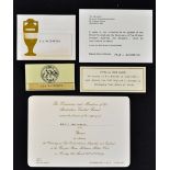 Ern McCormick Cricket Ephemera to include Official Name Badge used during the 1980 England v