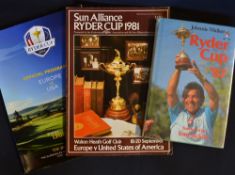 Ryder Cup miscellanea to incl 1981 Ryder Cup programme played at Walton Heath, 1987 Ryder Cup Book