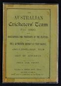 The Australian Cricketers' Team for 1896 - with Biographies and portraits of the players, also