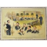 Billiard Tournament Colour Print entitled 'Billiard Tournament At The Westminster Aquarium'