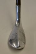 Fine and scarce Standard Mills Golf Co MSD3"Pitching Mashie" alloy wood - with 2x circular rear lead