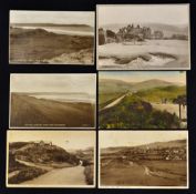 6x various Woolacombe golfing postcards from the 1920's onwards to incl 1st tee, 2x Baggy Point,