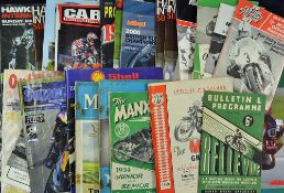 Motor Cycle Mixed Selection to include a variety of programmes and magazines, 1957 Motor Cycling,