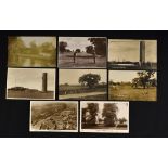 8 various South East golfing postcards from the early 1900's onwards to incl Hest Bank Golf