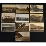 10x various Scottish and English golfing postcards from the early 1900's onwards incl the Old Golf