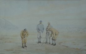 Hopkins, Francis Powell -Major Shortspoon - (1830-1913) THE MOLESWORTHS PLAYING AT WESTWARD HO! -