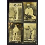 C. 1899/1901 Ogden's Guinea Gold Cricket Cigarette Cards includes Lord Harris, Lord Hawke, A.