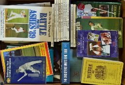 Assorted Cricket Books to include playfair annuals 52, 53, 54, 55, 56, 57, 58, 59, 61, 62, club