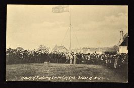 1889 Opening of Ranfurly Castle Golf Club, Bridge of Weir - huge crowd scene around the first