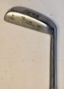 P.A Vaile"Stroke Saver" wide curved sole pitching iron - stamped R Forgan St Andrews c/w square