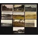 10x various Scottish and English golfing postcards from the early 1900's onwards incl Golf Links