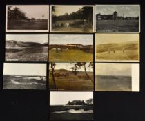 10x various Scottish and English golfing postcards from the early 1900's onwards incl Golf Links