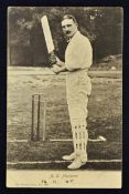 A.C. Maclaren Cricket Postcard Wrench Series 1905 postage mark and with pen to the reverse otherwise