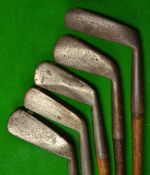 Collection of Scottish club makers irons to incl 3x Tom Tait St Andrews and 2x Anderson - one