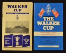1951 Official Walker Cup golf programme-played at Birkdale, slight discolouration to the wrappers