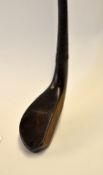 Fine Andrew Forgan Perth and Glasgow longnose putter c.1885 stamped A Forgan to the crown in dark