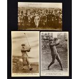 3x Prince of Wales St Andrews golfing postcards to incl Driving himself in as Captain of the Royal