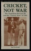 Ian Woodward Signed 'Cricket Not War' Book The Australian Services XI and the 'Victory Tests' of