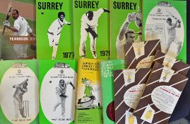 Surrey County Cricket Handbook/Yearbook Selection to include 1962, 1963, 1964, 1965, 1970, 1972,