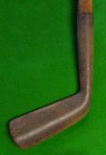 Extremely rare and unlisted early Tom Stewart pipe mark convex heavy blade putter c.1890's - a