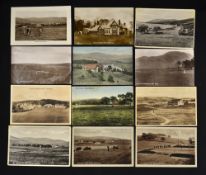 12x various Scottish golf club and golf links postcards from the early 1900's onwards to incl