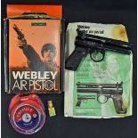 Webley & Scott Air Pistol 'Junior MKII' model, made in England, marked 112, complete with makers own