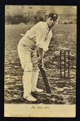Clem Hill Cricket Postcard Wrench Series 1908 postage mark and with pen to the reverse otherwise