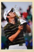 2x South African Major golf winners signed photographs to incl Charl Schwartz (Masters 2011) and