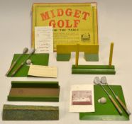 Original The Midget Golf Indoor Golf Game - includes 4 original clubs, 2x original balls, 2x putting