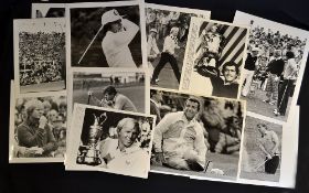 Collection of 1980's Open Golf Champions press photograph to incl Jack Nicholas, Seve Ballesteros,