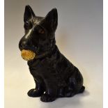 Scarce North British Golf Ball Co. advertising Scottie Dog made by Sylvac c/w original maker's decal